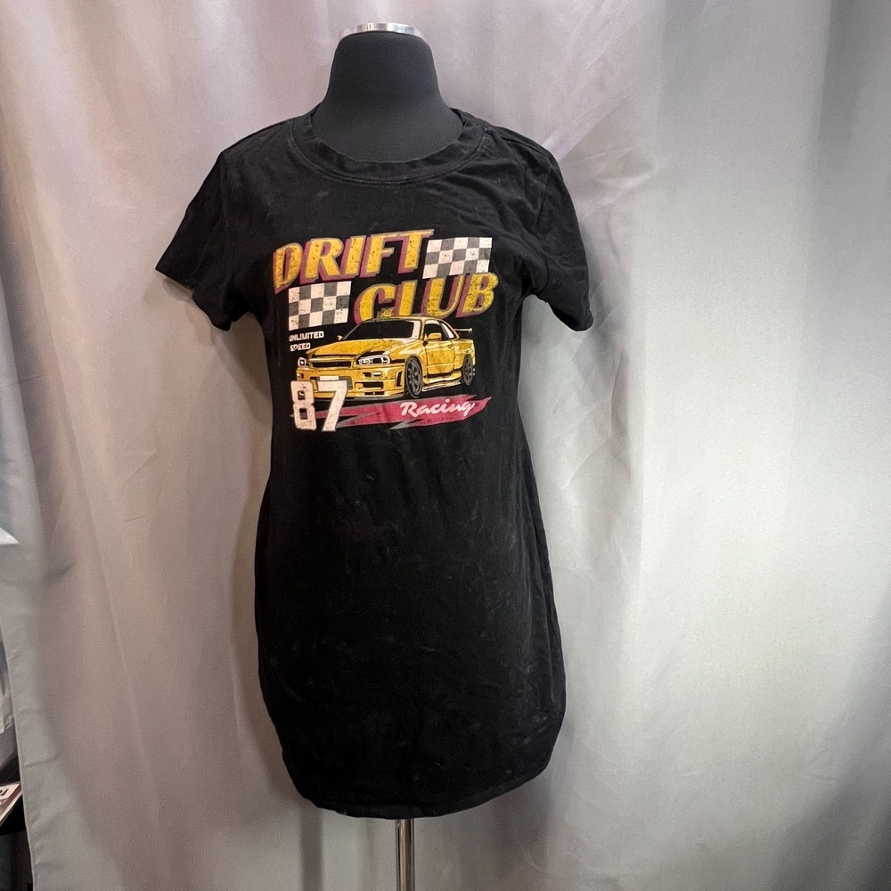 Ruby & Lace T Shirt Womens Large Black Cotton Drift Club Racing Speed 87 Graphic